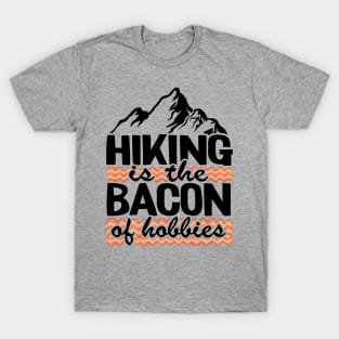 Hiking & Bacon Funny Outdoor Hiker Gift Camping Nature T-Shirt